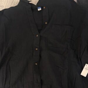 Old Navy Dark Button-Up Shirt